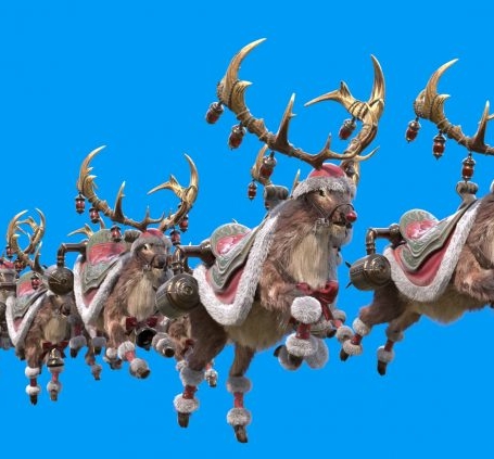 picture of santas reindeer