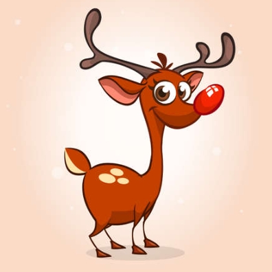 rudolph red nosed reindeer clipart