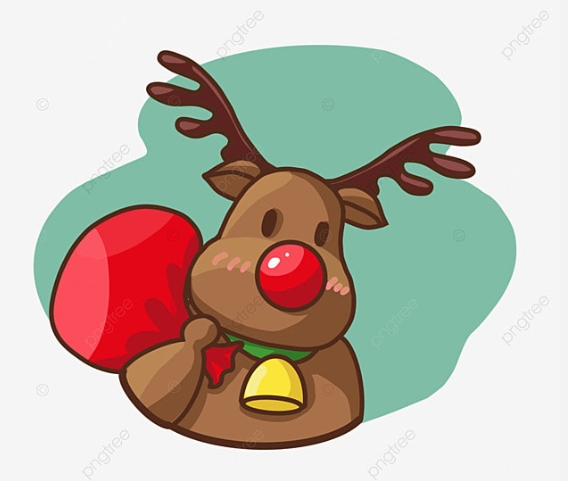 rudolph nose clipart