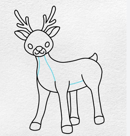 rudolph outline clipart