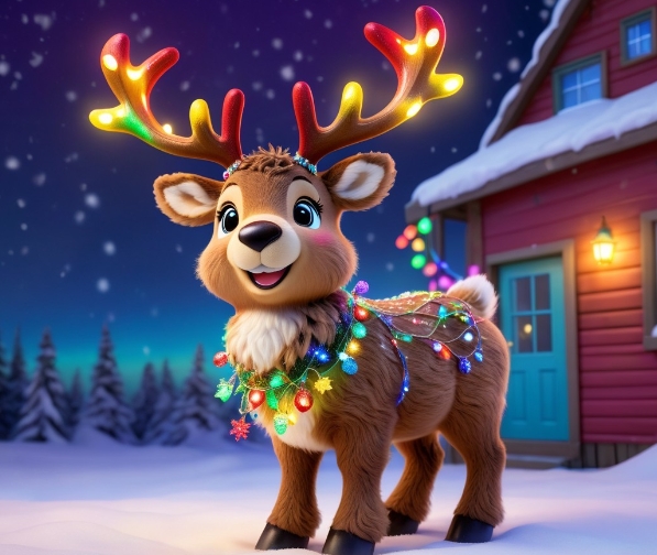 images of reindeer cartoon